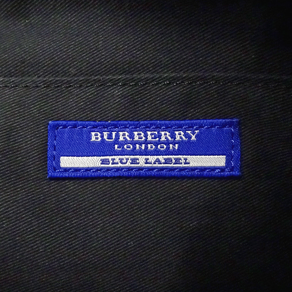 BURBERRY BLUE LABEL バーバリーブルーレーベル ショルダーバッグ ブラック キャンバス レディース 【中古】