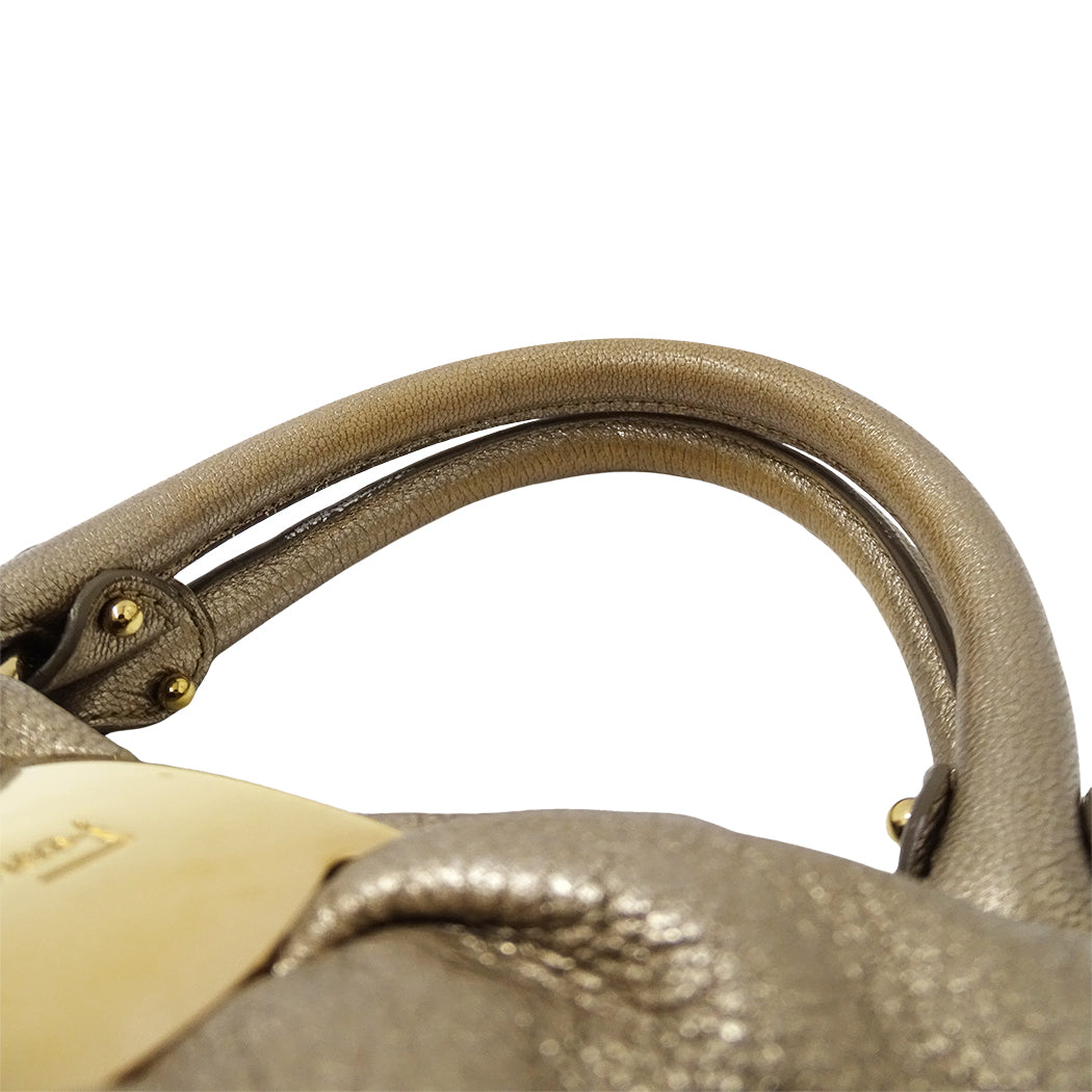 Ferragamo フェラガモ 2wayバッグ ヴァラ ゴールド レザー レディース 【中古】