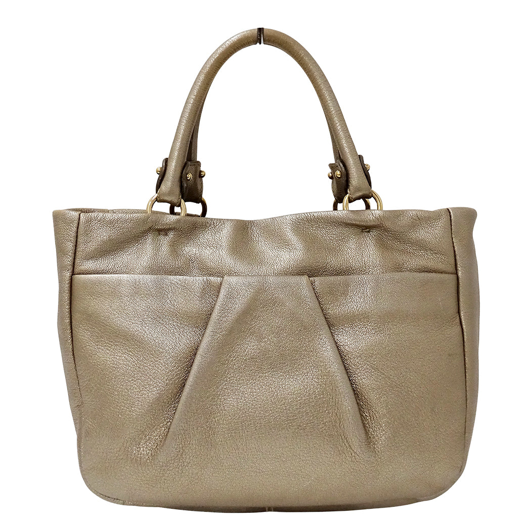 Ferragamo フェラガモ 2wayバッグ ヴァラ ゴールド レザー レディース 【中古】