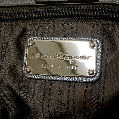 Ferragamo フェラガモ 2wayバッグ ヴァラ ゴールド レザー レディース 【中古】