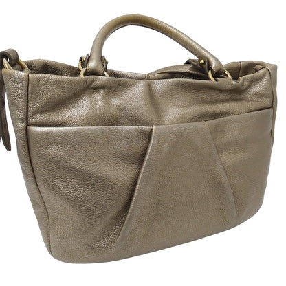 Ferragamo フェラガモ 2wayバッグ ヴァラ ゴールド レザー レディース 【中古】