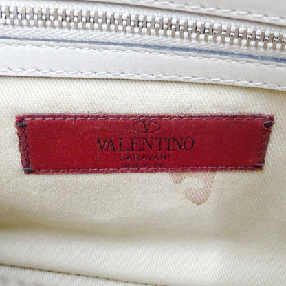 Valentino Garavani ヴァレンティノ・ガラヴァーニ 2wayバッグ ロックスタッズ キャメル レザー レディース 【中古】