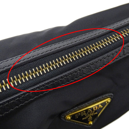 PRADA プラダ ショルダーバッグ ブラック ナイロン レディース 【中古】