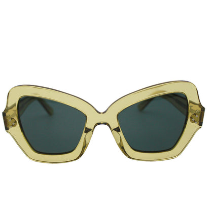 CELINE セリーヌ サングラス イエロー CL40071 レディース メンズ 【中古】