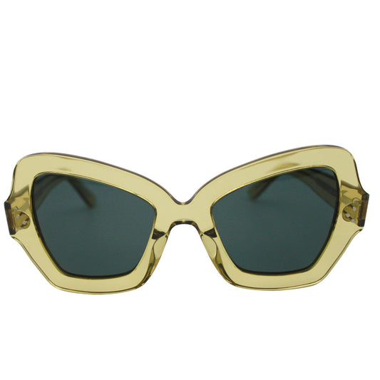 CELINE セリーヌ サングラス イエロー CL40071 レディース メンズ 【中古】