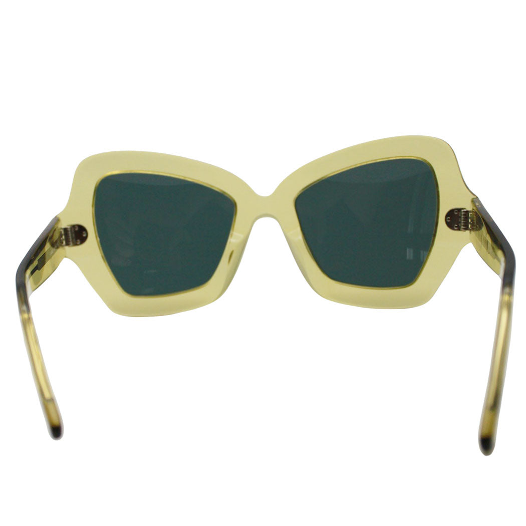 CELINE セリーヌ サングラス イエロー CL40071 レディース メンズ 【中古】