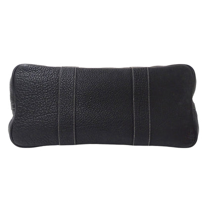 HERMES エルメス ガーデンパーティ PM トートバッグ ブラック ゴールド金具 トワルアッシュ レディース 【中古】