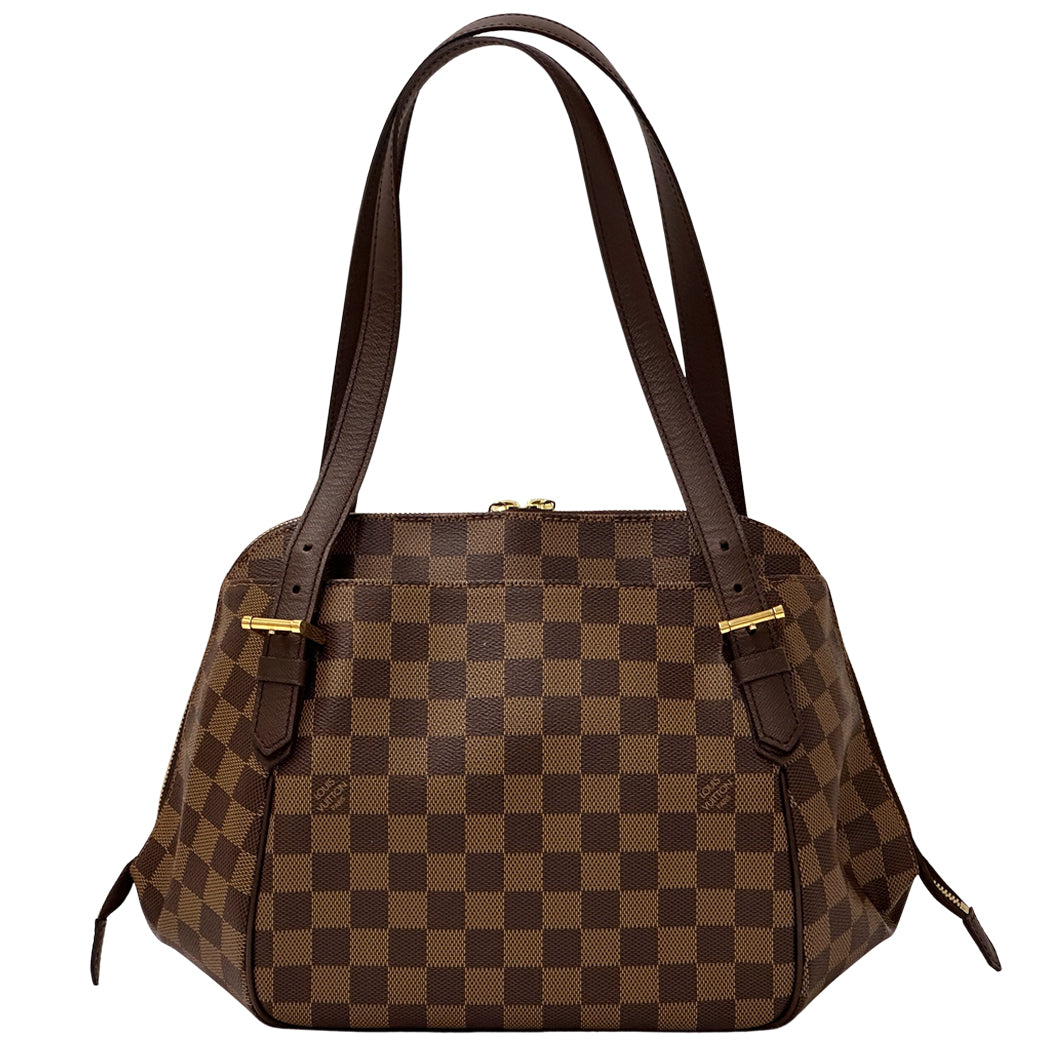 LOUIS VUITTON ルイ・ヴィトン ベレム MM ショルダーバッグ ダミエ エベヌ ブラウン N51174 レディース 【中古】