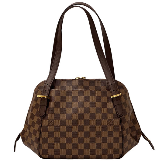 LOUIS VUITTON ルイ・ヴィトン ベレム MM ショルダーバッグ ダミエ エベヌ ブラウン N51174 レディース 【中古】