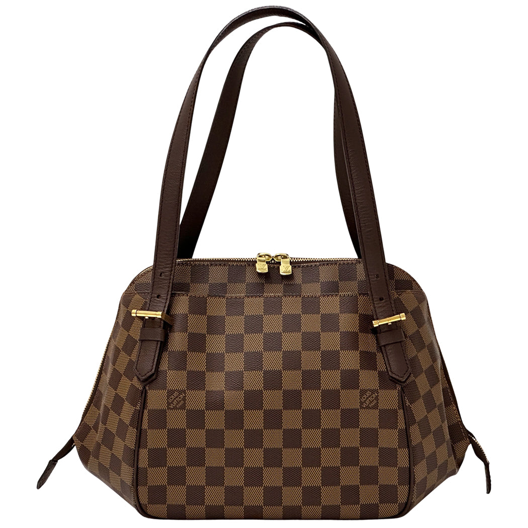 LOUIS VUITTON ルイ・ヴィトン ベレム MM ショルダーバッグ ダミエ エベヌ ブラウン N51174 レディース 【中古】