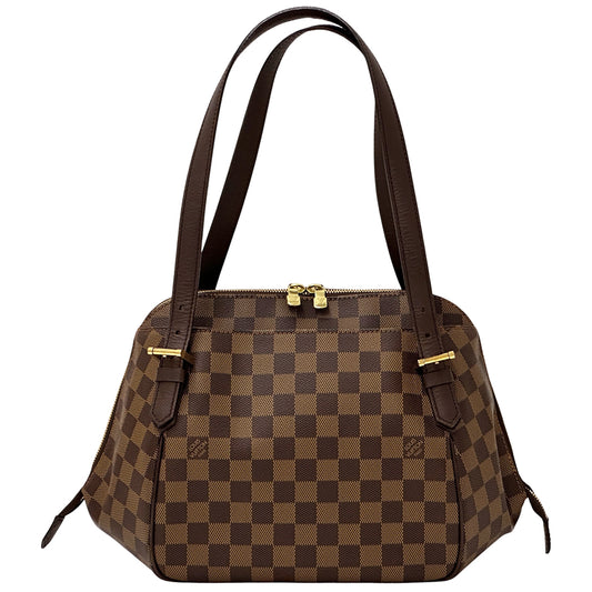 LOUIS VUITTON ルイ・ヴィトン ベレム MM ショルダーバッグ ダミエ エベヌ ブラウン N51174 レディース 【中古】