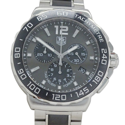 TAG Heuer タグホイヤー フォーミュラ1 CAU1115 BA0869 メンズ 腕時計 クロノグラフ クオーツ SS 磨き済み【中古】