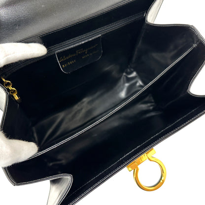 Ferragamo フェラガモ 2wayバッグ ガンチーニ ブラック レザー レディース 【中古】