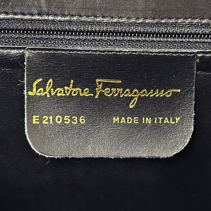 Ferragamo フェラガモ 2wayバッグ ガンチーニ ブラック レザー レディース 【中古】