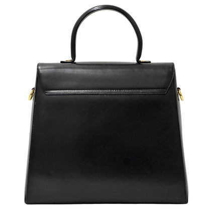 Ferragamo フェラガモ 2wayバッグ ガンチーニ ブラック レザー レディース 【中古】