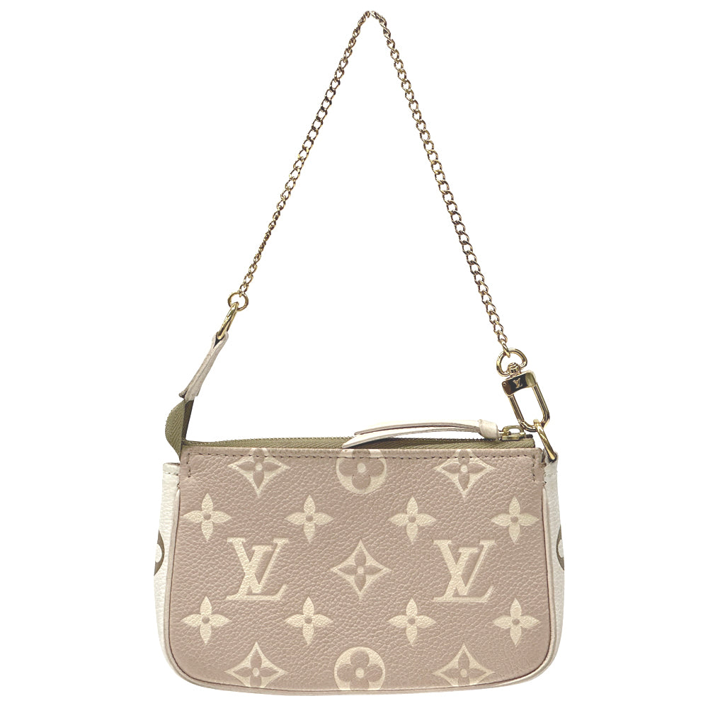 LOUIS VUITTON ルイ・ヴィトン ミニポシェット・アクセソワール ポーチ モノグラム バイカラー アンプラント カーキ ベージュ M81284 レディース 【中古】