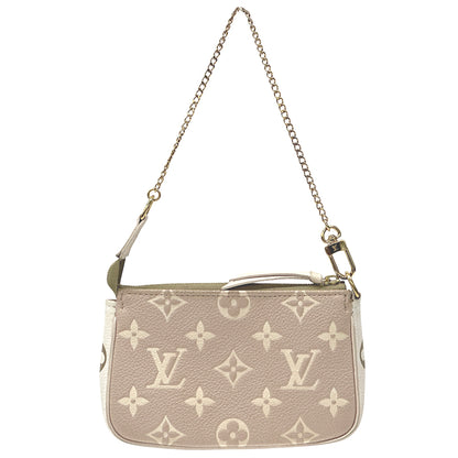LOUIS VUITTON ルイ・ヴィトン ミニポシェット・アクセソワール ポーチ モノグラム バイカラー アンプラント カーキ ベージュ M81284 レディース 【中古】