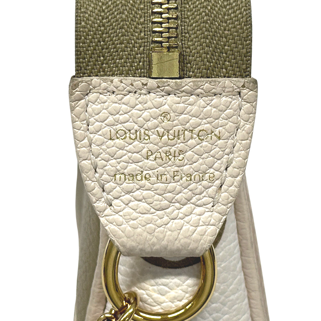 LOUIS VUITTON ルイ・ヴィトン ミニポシェット・アクセソワール ポーチ モノグラム バイカラー アンプラント カーキ ベージュ M81284 レディース 【中古】