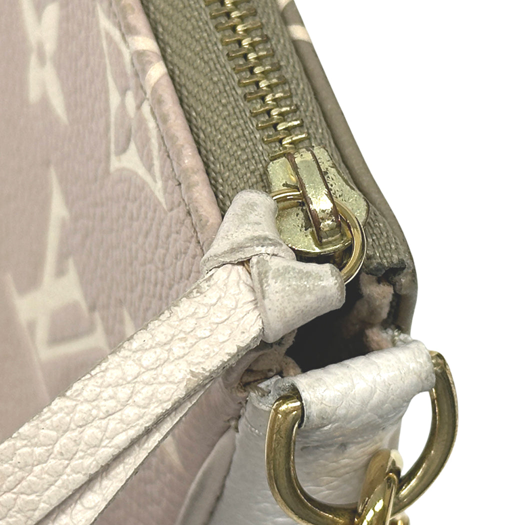 LOUIS VUITTON ルイ・ヴィトン ミニポシェット・アクセソワール ポーチ モノグラム バイカラー アンプラント カーキ ベージュ M81284 レディース 【中古】