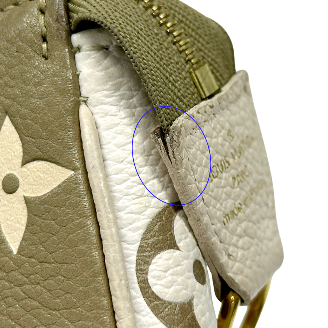 LOUIS VUITTON ルイ・ヴィトン ミニポシェット・アクセソワール ポーチ モノグラム バイカラー アンプラント カーキ ベージュ M81284 レディース 【中古】