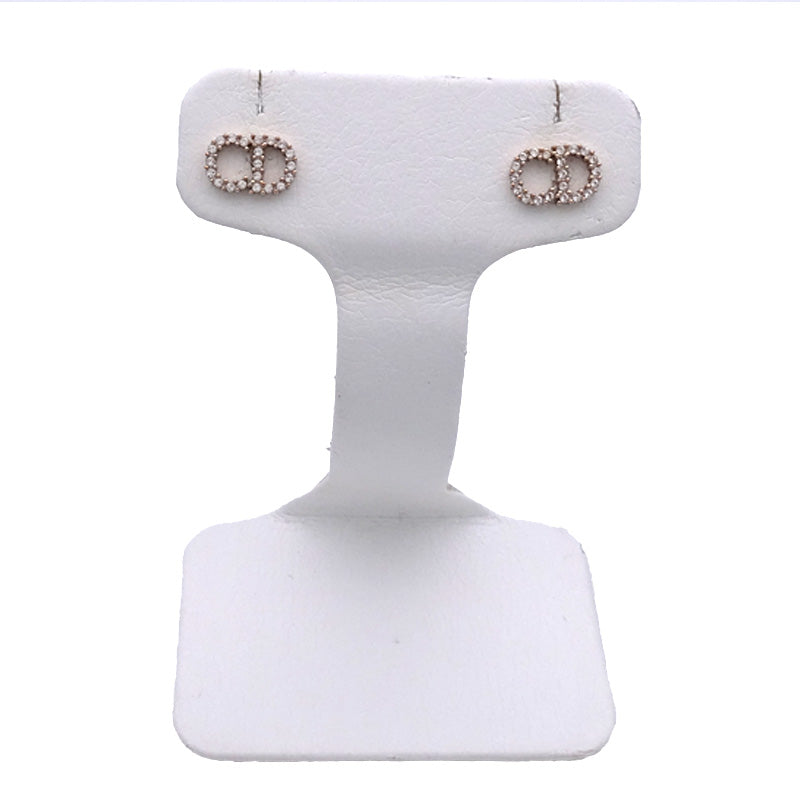 Dior ディオール ピアス ラインストーン ゴールド レディース 【中古】