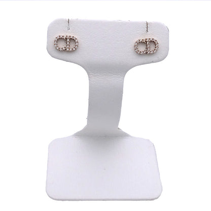 Dior ディオール ピアス ラインストーン ゴールド レディース 【中古】