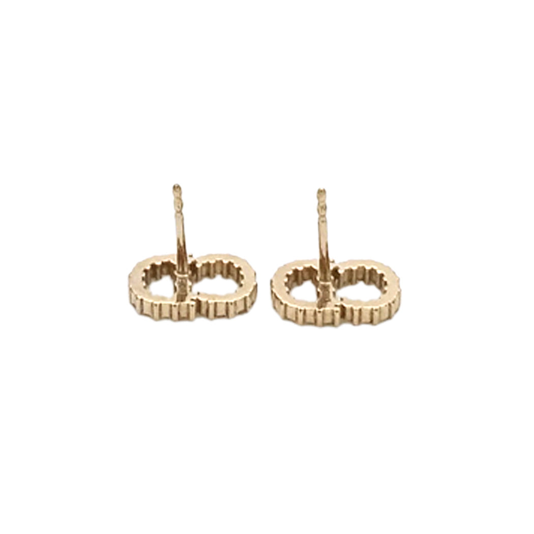 Dior ディオール ピアス ラインストーン ゴールド レディース 【中古】