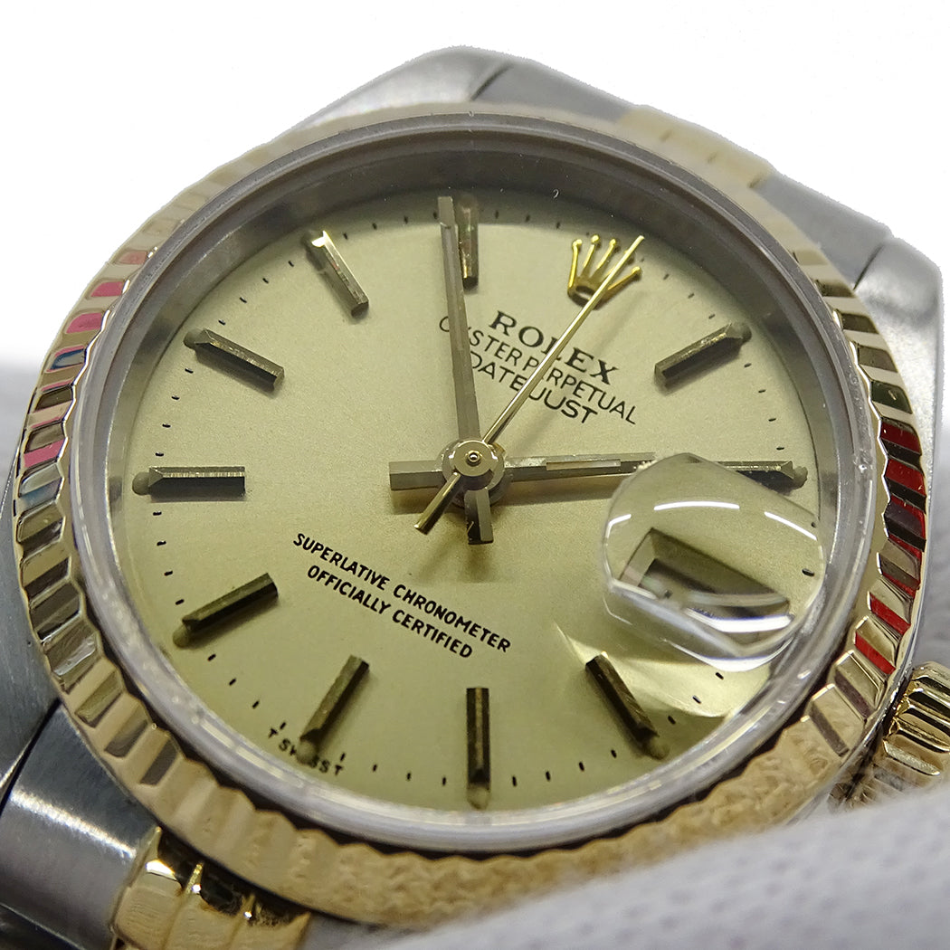 ROLEX ロレックス デイトジャスト 69173 L番 レディース 腕時計 自動巻き AT SS YG 磨き済み【中古】