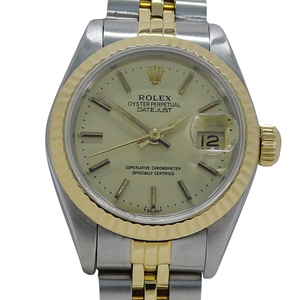 ROLEX ロレックス デイトジャスト 69173 L番 レディース 腕時計 自動巻き AT SS YG 磨き済み【中古】