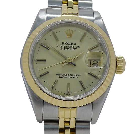 ROLEX ロレックス デイトジャスト 69173 L番 レディース 腕時計 自動巻き AT SS YG 磨き済み【中古】