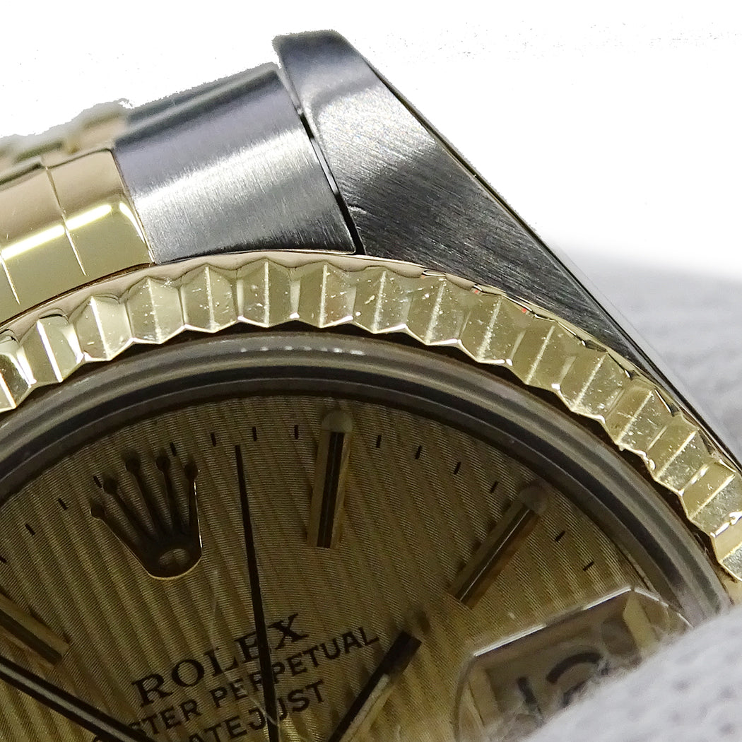ROLEX ロレックス デイトジャスト 69173 R番 レディース 腕時計 シャンパンタペストリー 自動巻き AT SS YG 磨き済み【中古】