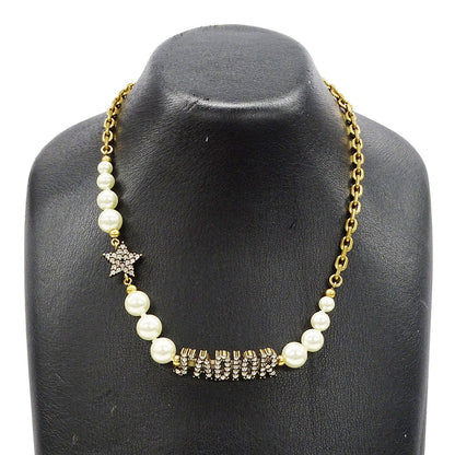 Dior ディオール J’ADIOR ネックレス フェイクパール ゴールド レディース 【中古】