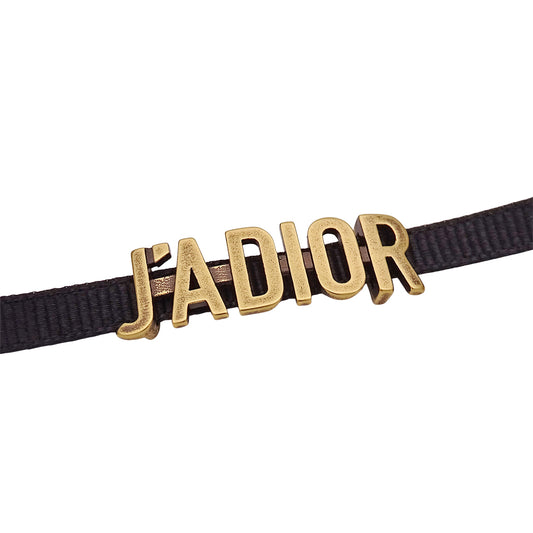 Dior ディオール J'ADIOR チョーカー ゴールド ブラック レディース 【中古】