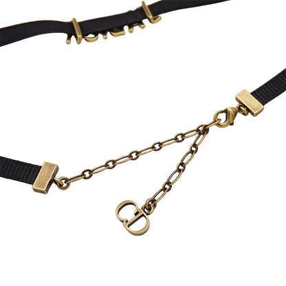 Dior ディオール J'ADIOR チョーカー ゴールド ブラック レディース 【中古】
