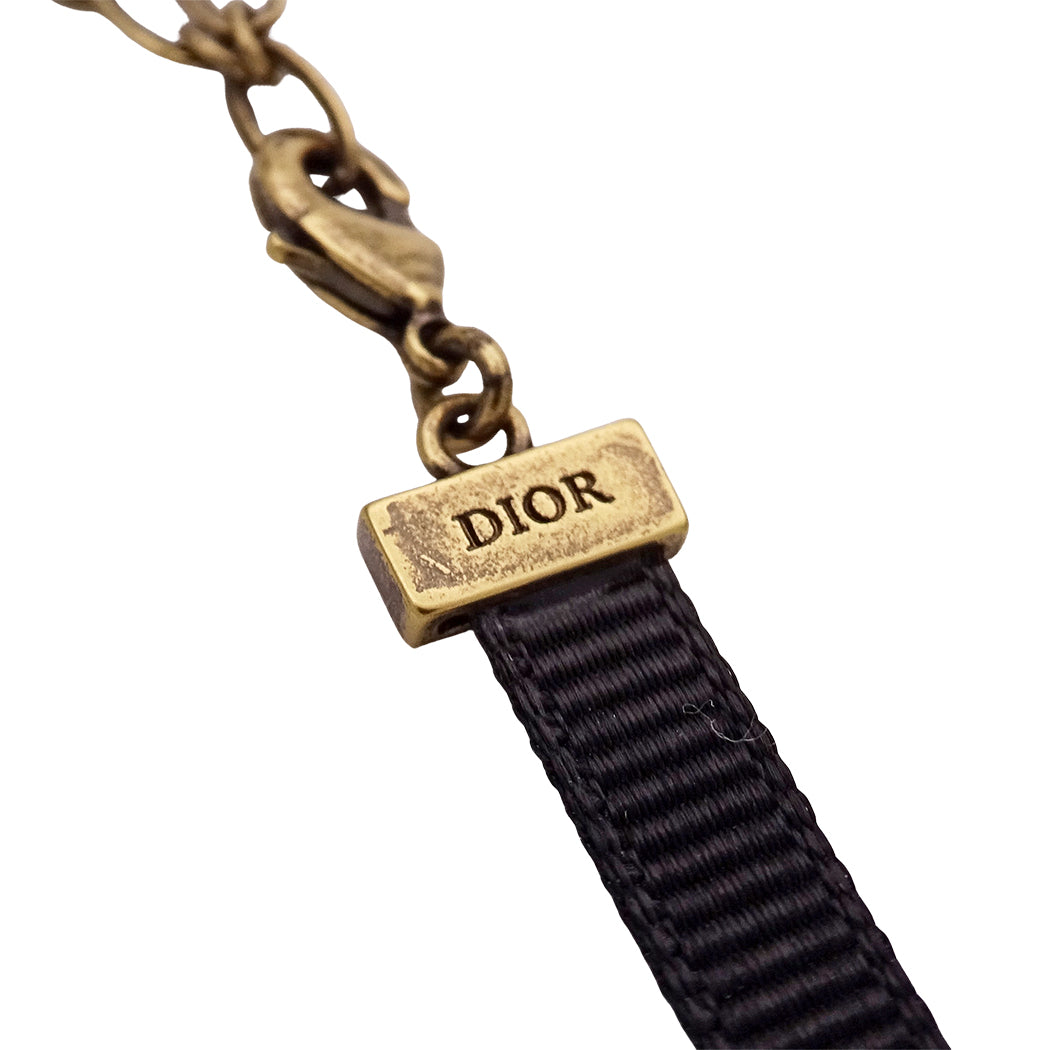 Dior ディオール J'ADIOR チョーカー ゴールド ブラック レディース 【中古】