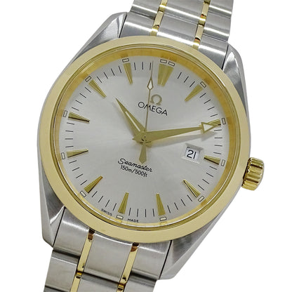 OMEGA オメガ シーマスター アクアテラ 2317.30 メンズ 腕時計 クオーツ SS YG 磨き済み【中古】