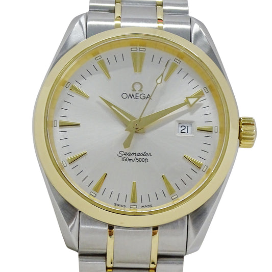 OMEGA オメガ シーマスター アクアテラ 2317.30 メンズ 腕時計 クオーツ SS YG 磨き済み【中古】