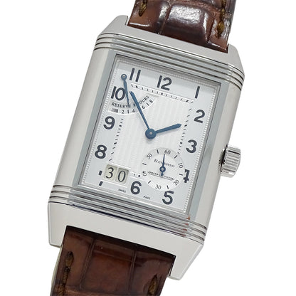 JAEGER-LECOULTRE ジャガー・ルクルト レベルソ･グランドデイト 240.8.15 メンズ 腕時計 手巻き SS レザー 磨き済み【中古】