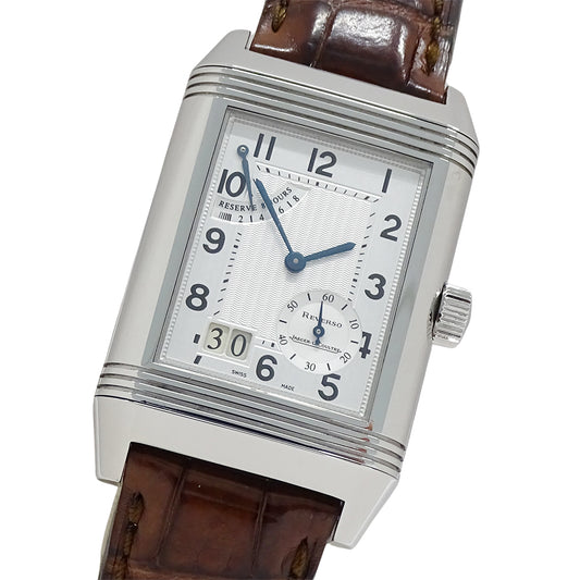 JAEGER-LECOULTRE ジャガー・ルクルト レベルソ･グランドデイト 240.8.15 メンズ 腕時計 手巻き SS レザー 磨き済み【中古】