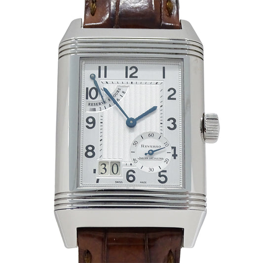 JAEGER-LECOULTRE ジャガー・ルクルト レベルソ･グランドデイト 240.8.15 メンズ 腕時計 手巻き SS レザー 磨き済み【中古】