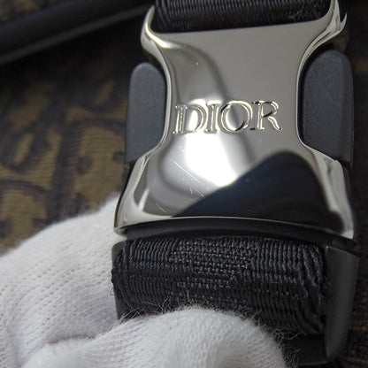 Dior ディオール ヒットザロード ショルダーバッグ オブリーク ブラウン ジャガード メンズ 【中古】
