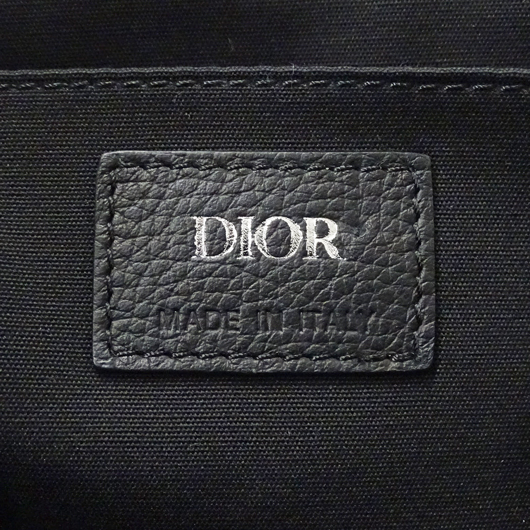 Dior ディオール ヒットザロード ショルダーバッグ オブリーク ブラウン ジャガード メンズ 【中古】