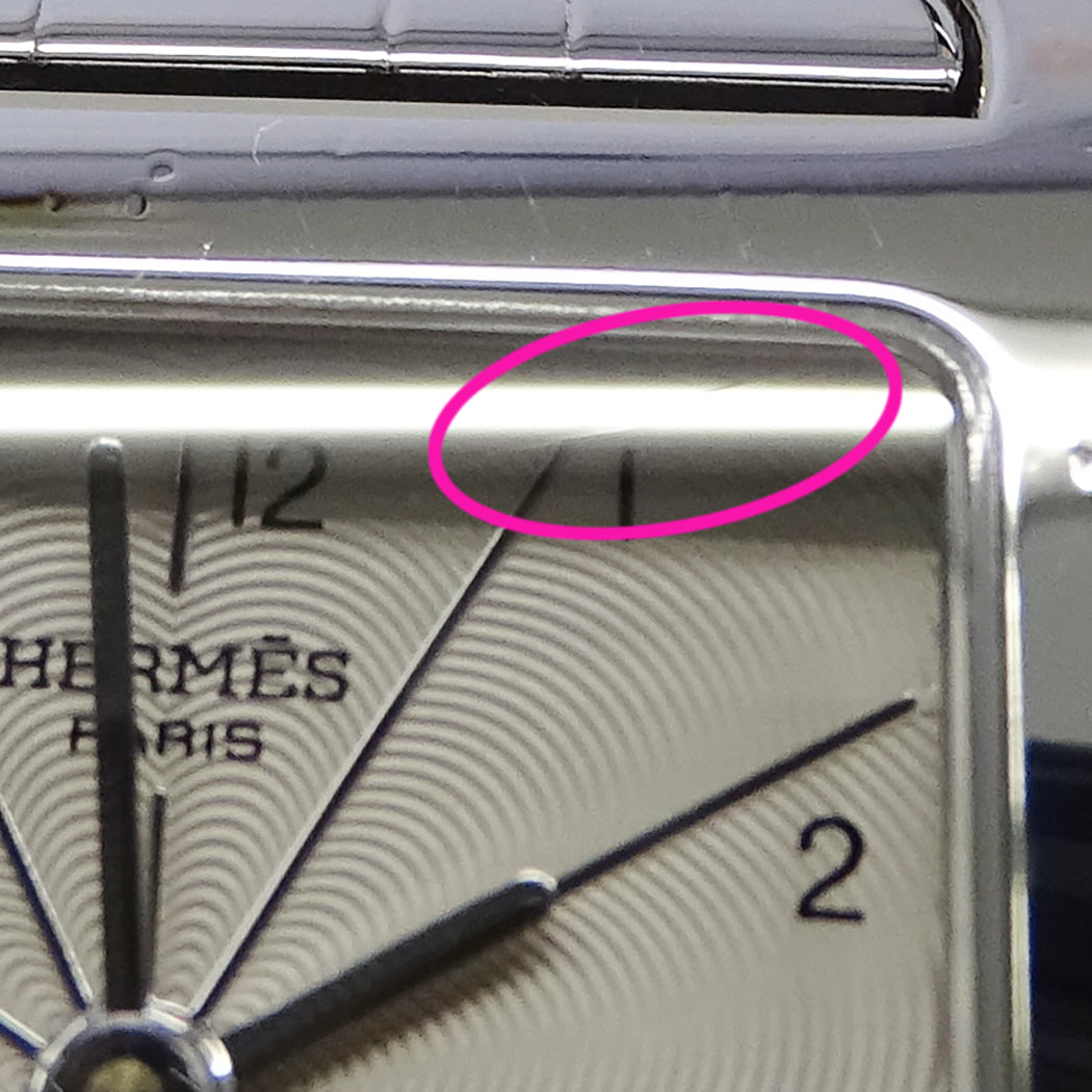 HERMES エルメス Hウォッチ HH1.210 レディース 腕時計 クオーツ QZ ステンレス 磨き済み【中古】