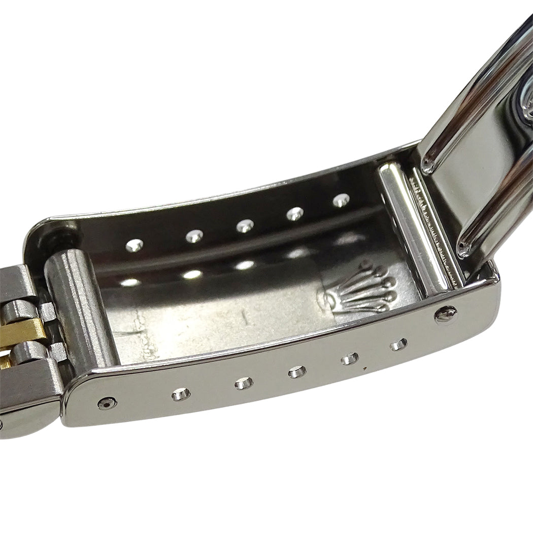 ROLEX ロレックス オイスターパーペチュアル 76243G P番 レディース 腕時計 11Pダイヤモンド 自動巻き SS YG 磨き済み【中古】