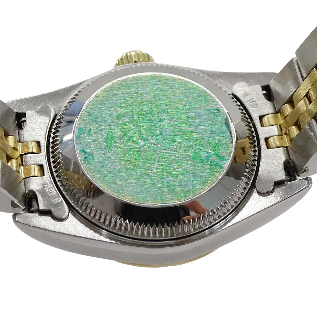 ROLEX ロレックス オイスターパーペチュアル 76243G P番 レディース 腕時計 11Pダイヤモンド 自動巻き SS YG 磨き済み【中古】