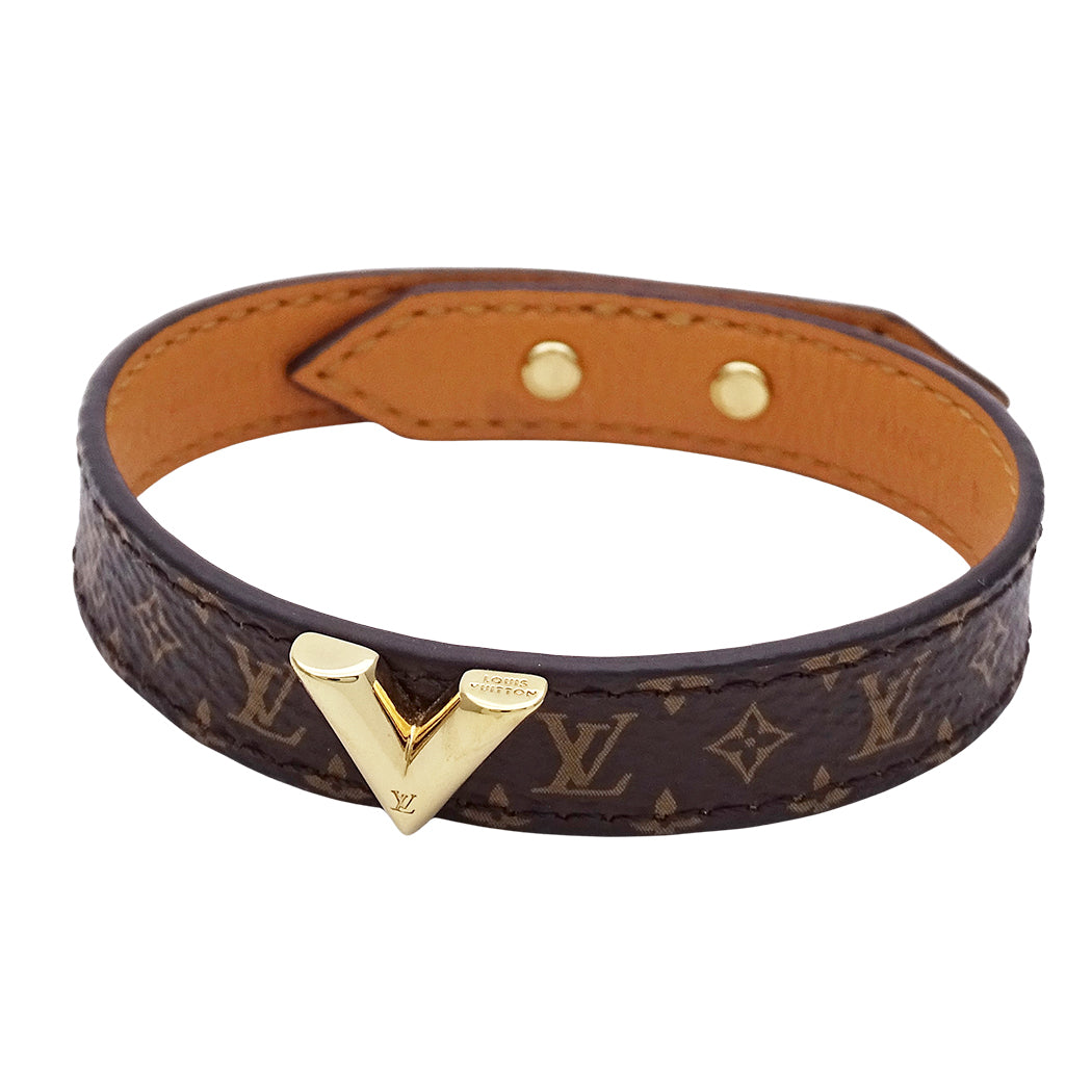 LOUIS VUITTON ルイ・ヴィトン ブレスレット・エセンシャル V ブレスレット モノグラム 19 レディース M6042E 【中古】