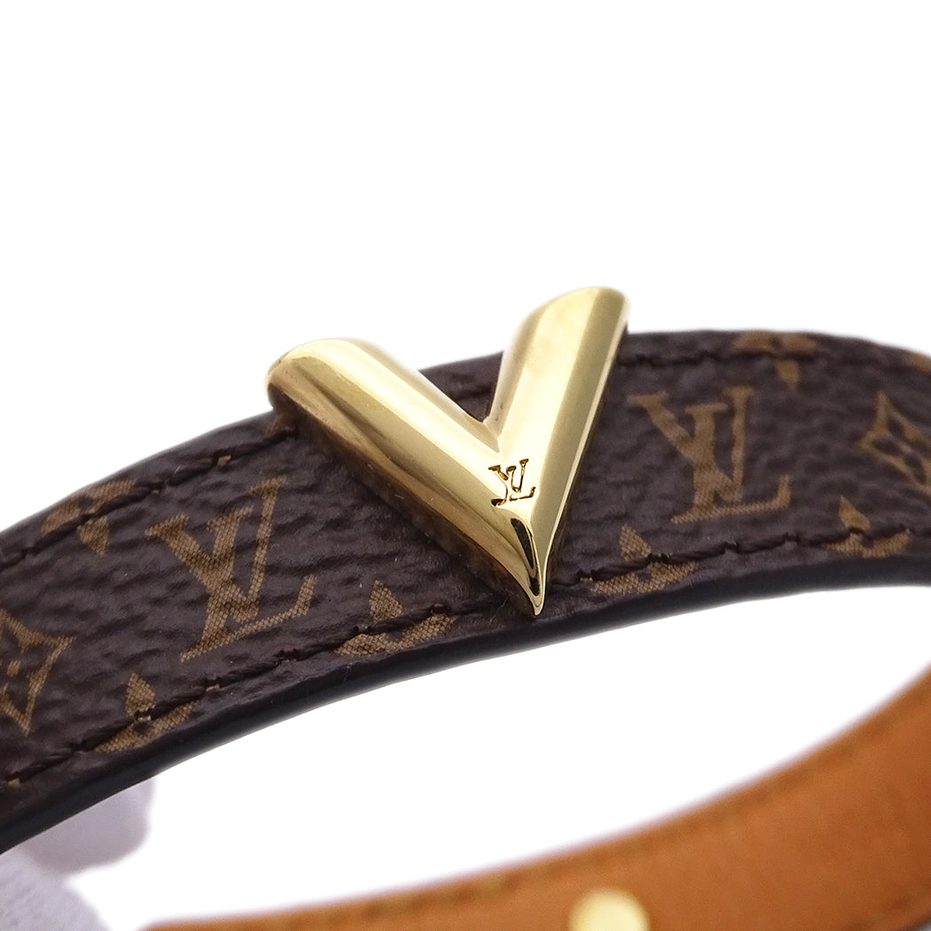 LOUIS VUITTON ルイ・ヴィトン ブレスレット・エセンシャル V ブレスレット モノグラム 19 レディース M6042E 【中古】