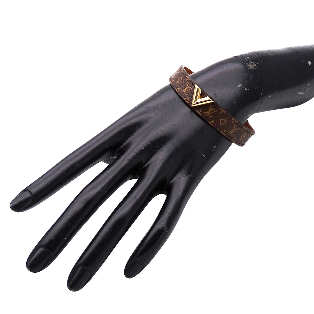 LOUIS VUITTON ルイ・ヴィトン ブレスレット・エセンシャル V ブレスレット モノグラム 19 レディース M6042E 【中古】