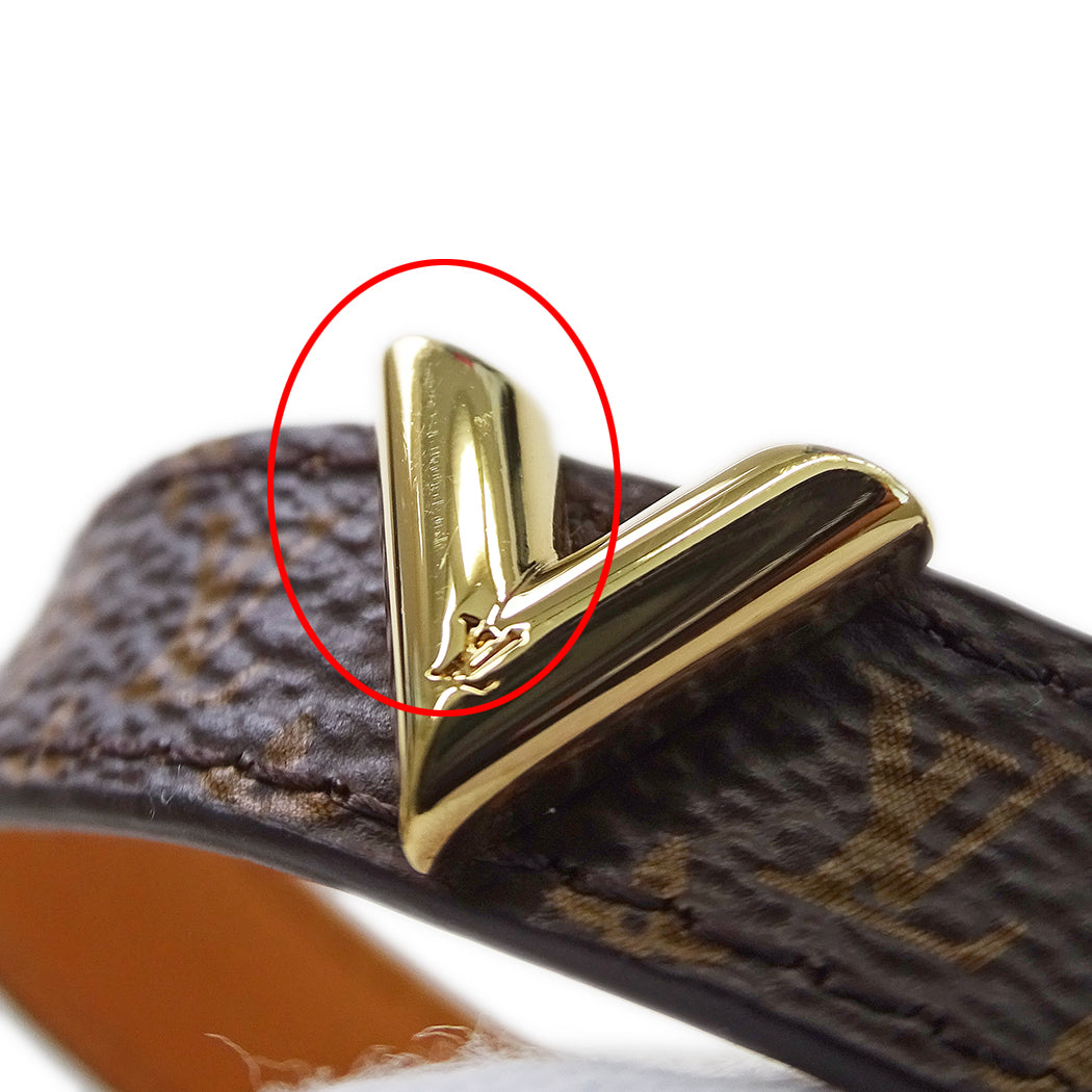 LOUIS VUITTON ルイ・ヴィトン ブレスレット・エセンシャル V ブレスレット モノグラム 19 レディース M6042E 【中古】