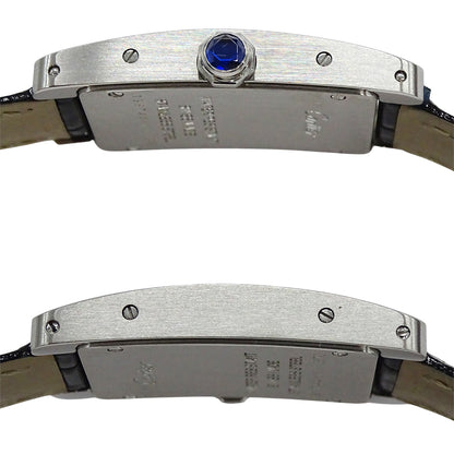 Cartier カルティエ タンクアメリカン SM WSTA0016 レディース 腕時計 クオーツ QZ ステンレス レザー 磨き済み【中古】